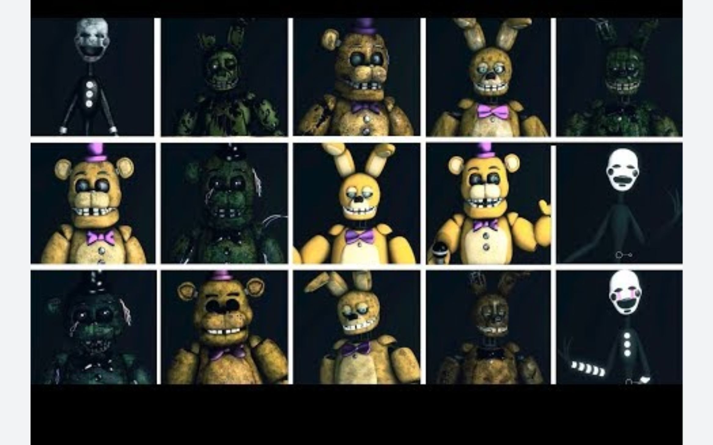 [图]【FNaF sfm】双金组和傀儡的进化史