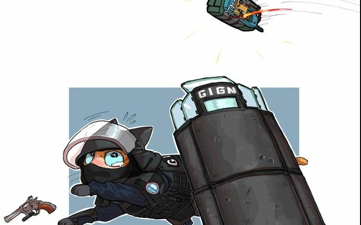 彩虹六号都让开今天我大盾要打四个