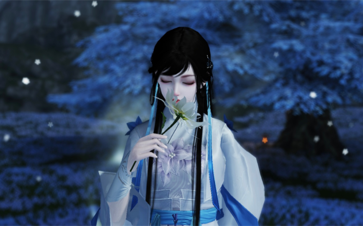 《天刀手游》移花小姐姐-身份雅士衣服展示