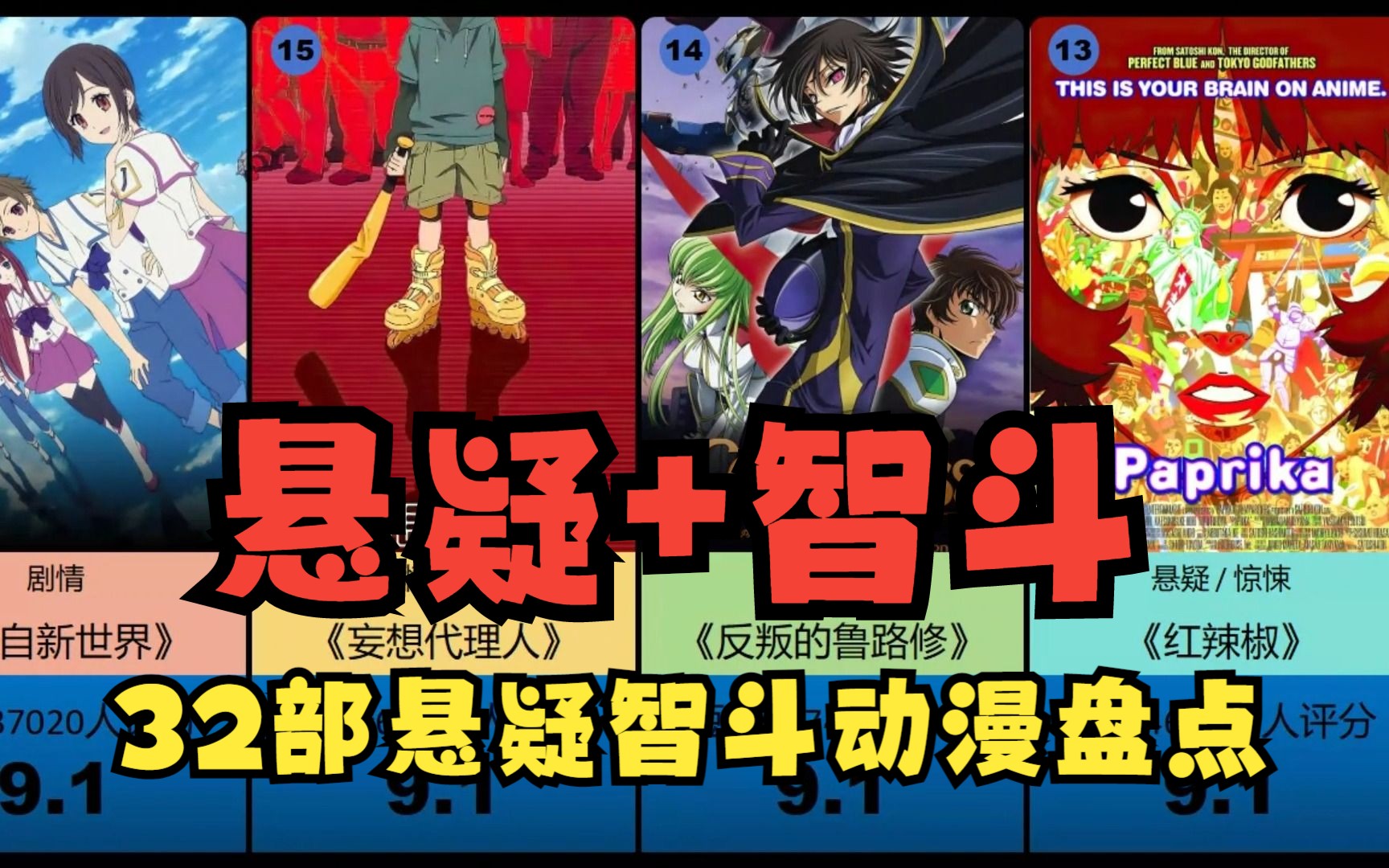 32部高质量智斗悬疑动漫盘点,谁是你心中的第一名?哔哩哔哩bilibili