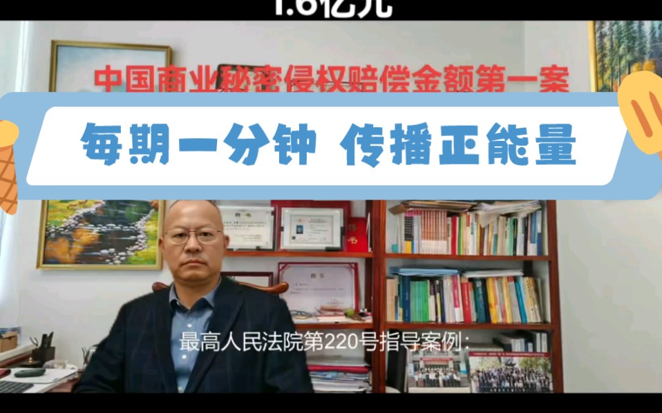 中国目前关于技术秘密侵权判赔金额最高的一个案件 判赔金额1.6亿元最高人民法院第220号指导案例商业秘密侵权浙江“香兰素”典型案件哔哩哔哩bilibili