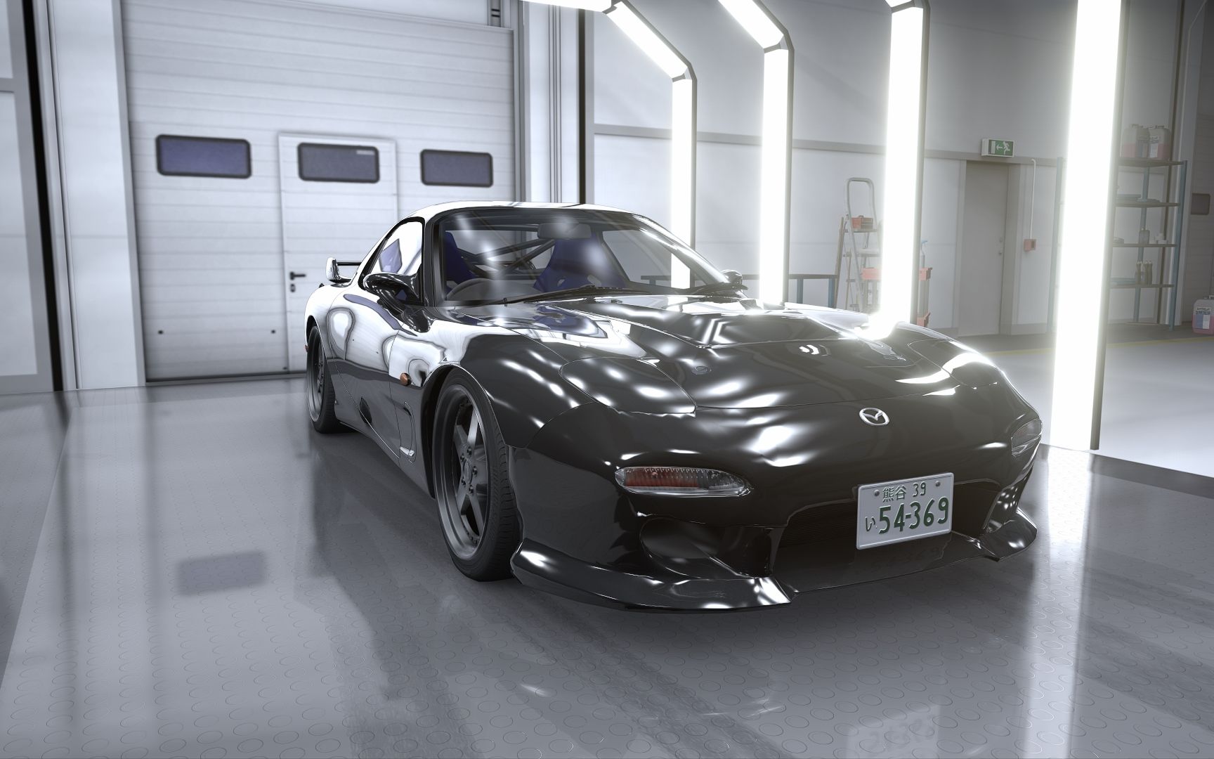 [图]【神力科莎x头文字D】“不要走啊，亲爱的！”岩濑恭子 单涡轮Mazda RX-7 FD3S逛定峰山道上行