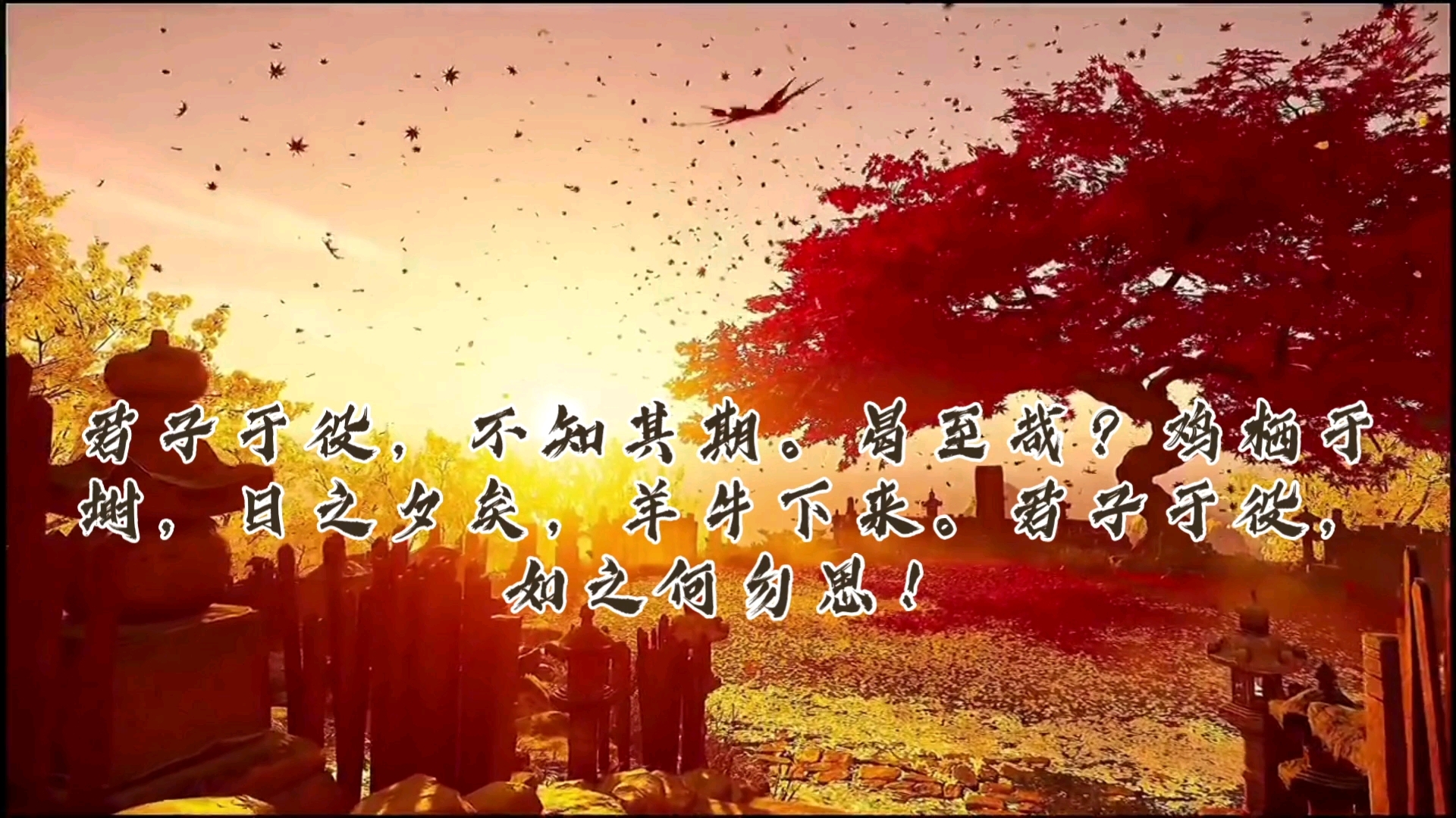 君子于役,如之何勿思!