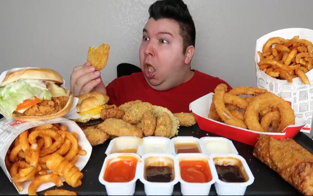 鳄梨小哥 4818卡路里 jack in the box 61 4,818 calorie cheat