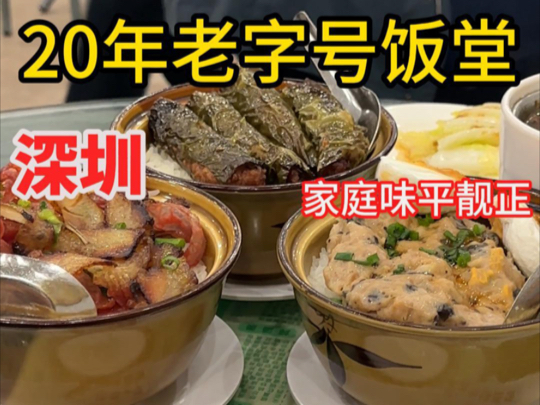 每周去一个城市吃(深圳第二期)20年老字号饭堂!!哔哩哔哩bilibili