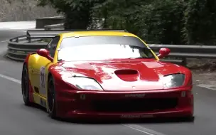 Télécharger la video: Ferrari 550 GT V12声浪欣赏及攻山集锦|意大利Reventino爬山赛