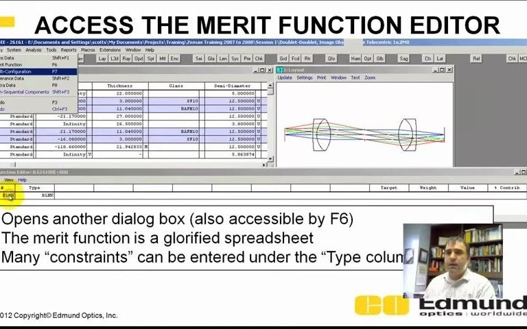 Zemax Tutorial  6  Focusing Basics, Optimizer哔哩哔哩bilibili