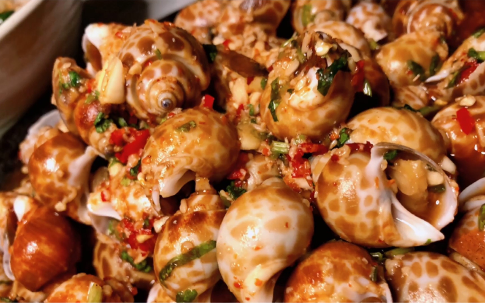 独居日常|腌花螺 油泼机剪刀面,味道只能自己体会!