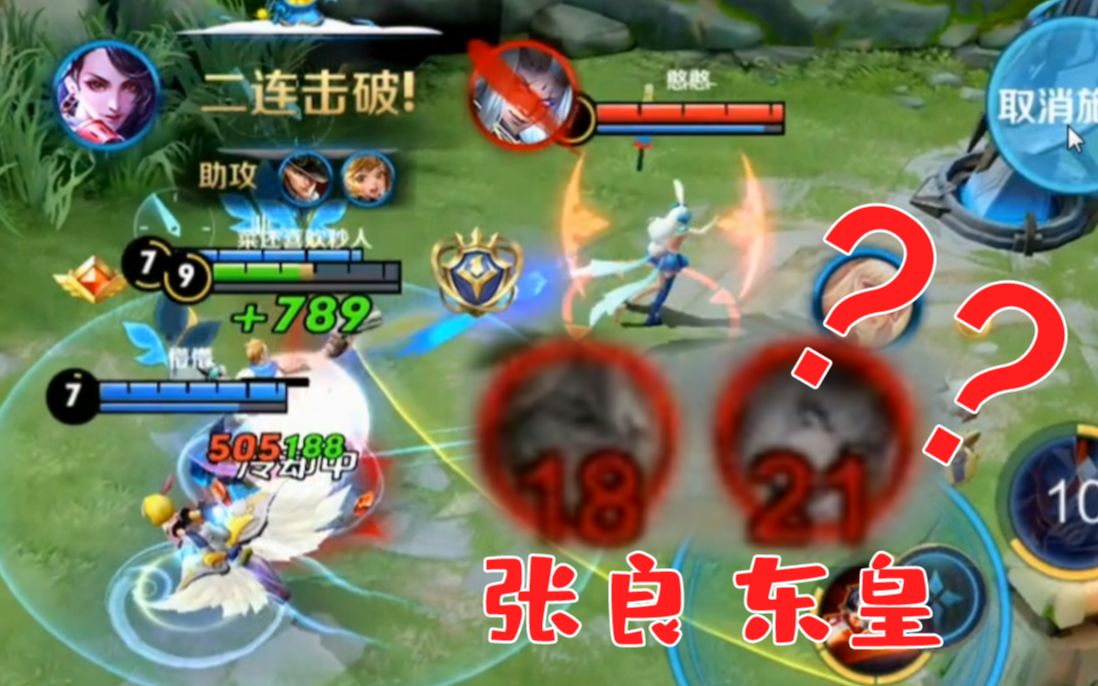 张良加东皇?不好意思,国服阿轲面前都是脆皮!