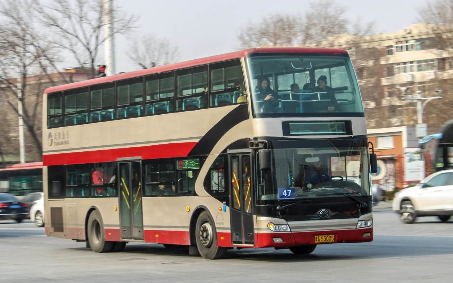 天津公交48路双层zk6116hgs运行视频①(mvi_9670)_哔哩哔哩 (゜-゜)つ