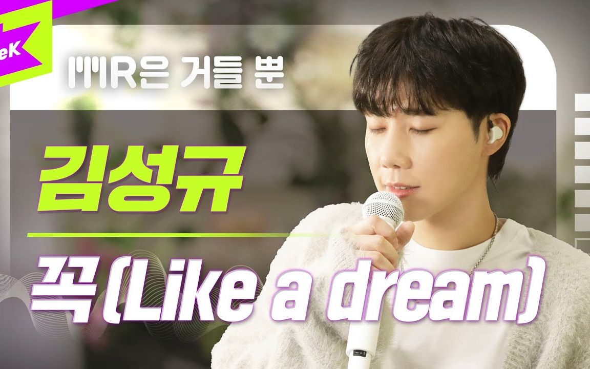 [图]【歌词中字】金圣圭《Like a dream》Vocals Only Live