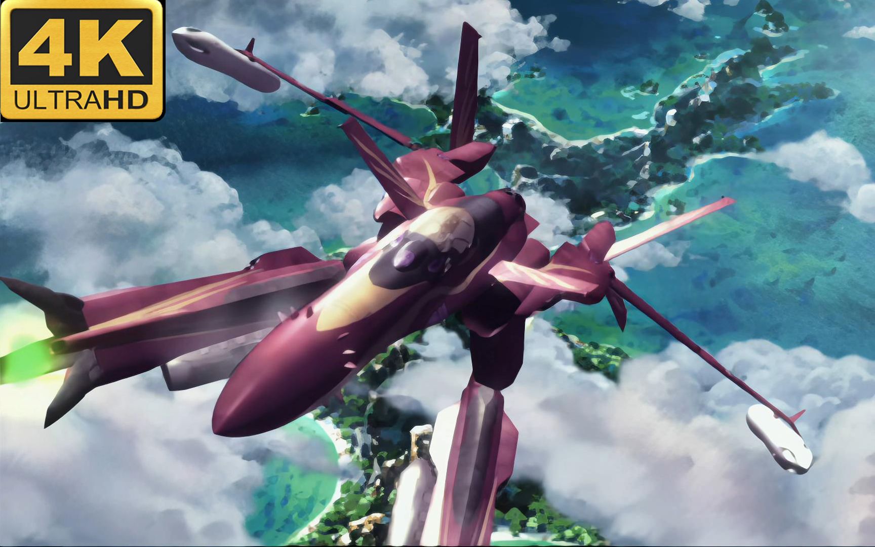 [图]Macross Zero (战斗) 4K 超高清画质 AI升级 名场面