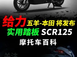 追求经济实惠，家庭实用，五羊-本田即将在9月23晚7点发布全新踏板SCR125#五羊本田#SCR125#踏板摩托