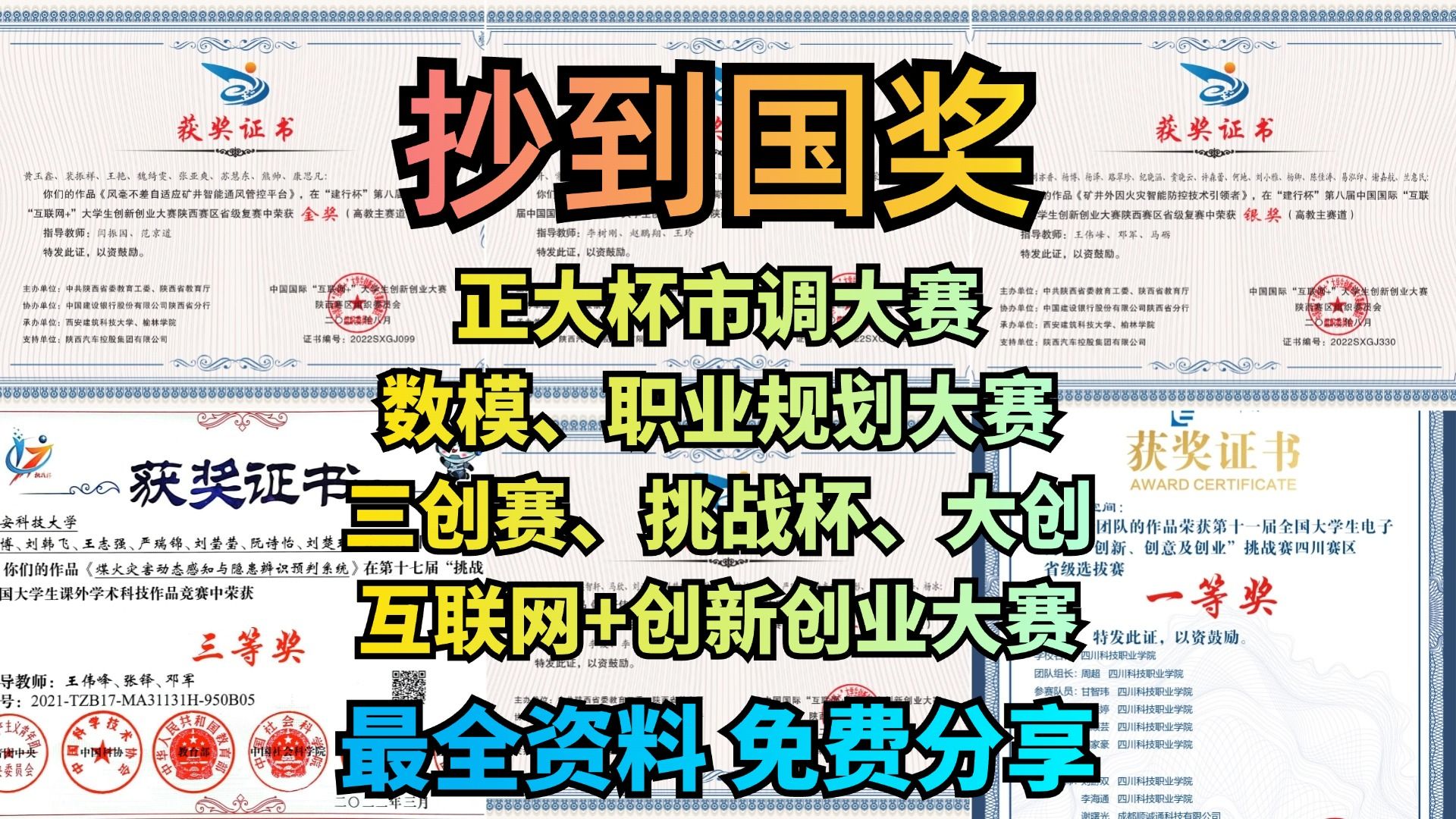 三创赛、挑战杯怎么准备?|互联网+创新创业大赛备赛资料包|备赛资料分享|大学生职业生涯规划大赛备赛资料分分享|正大杯市调大赛备赛资料分享哔哩哔哩...