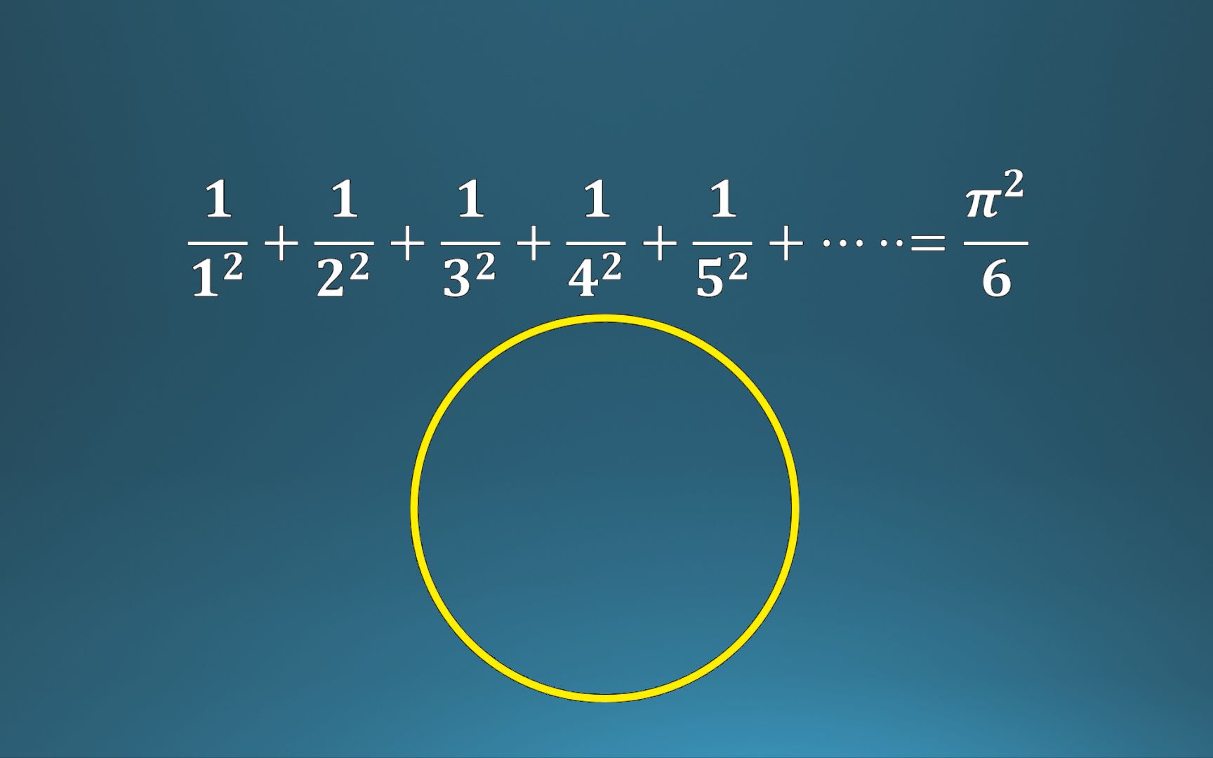 经典数学名题巴塞尔问题的物理解答,x轴是圆的!哔哩哔哩bilibili