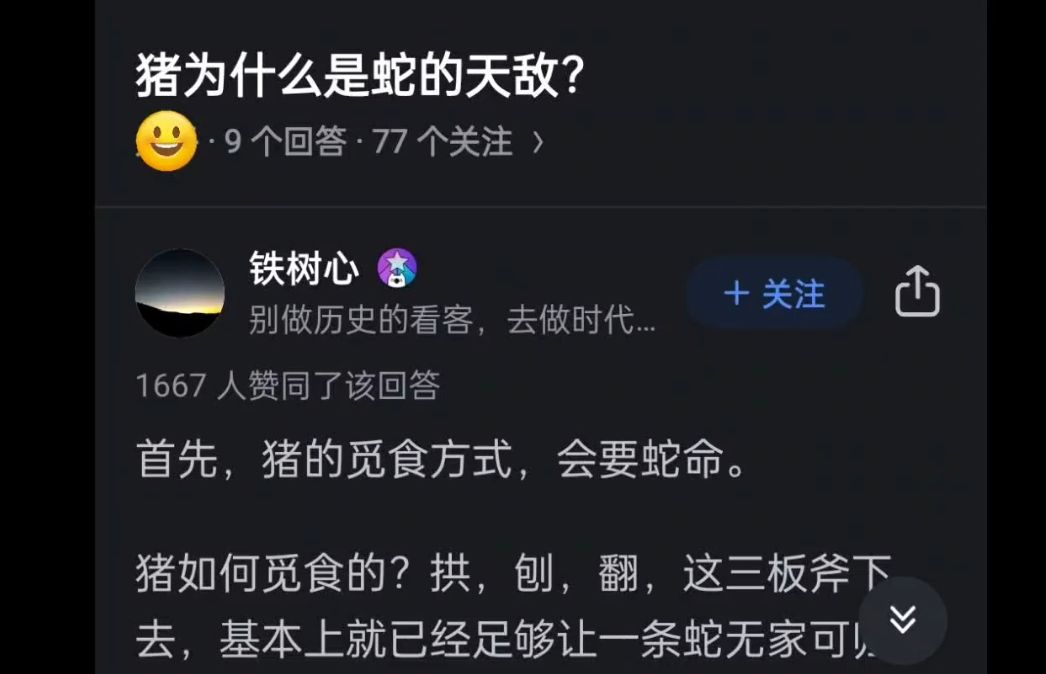 猪为什么是蛇的天敌?哔哩哔哩bilibili