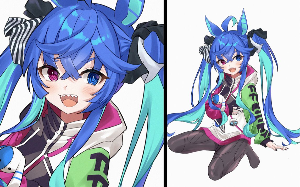 【绘画过程】摸了一只双涡轮/赛马娘