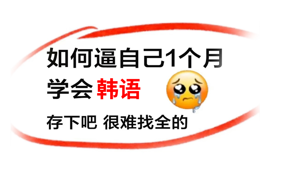 【韩语精华版教程】寒假30天如何逼自己快速学会韩语?2024最新的零基础入门韩语教程赶紧码住收藏!哔哩哔哩bilibili