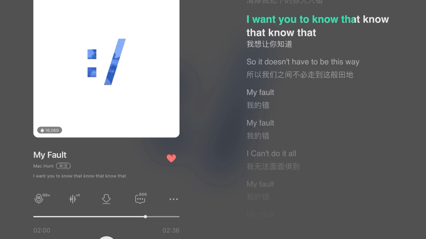 日推歌曲分享|《My Fault》by Mac Hunt哔哩哔哩bilibili