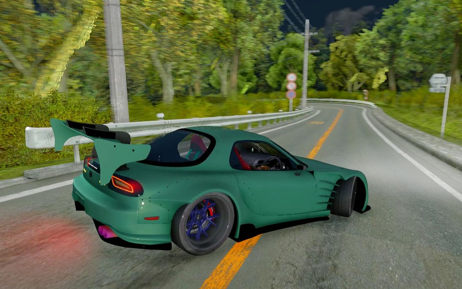 gtasa七曲山路游荡的绿色幽鬼