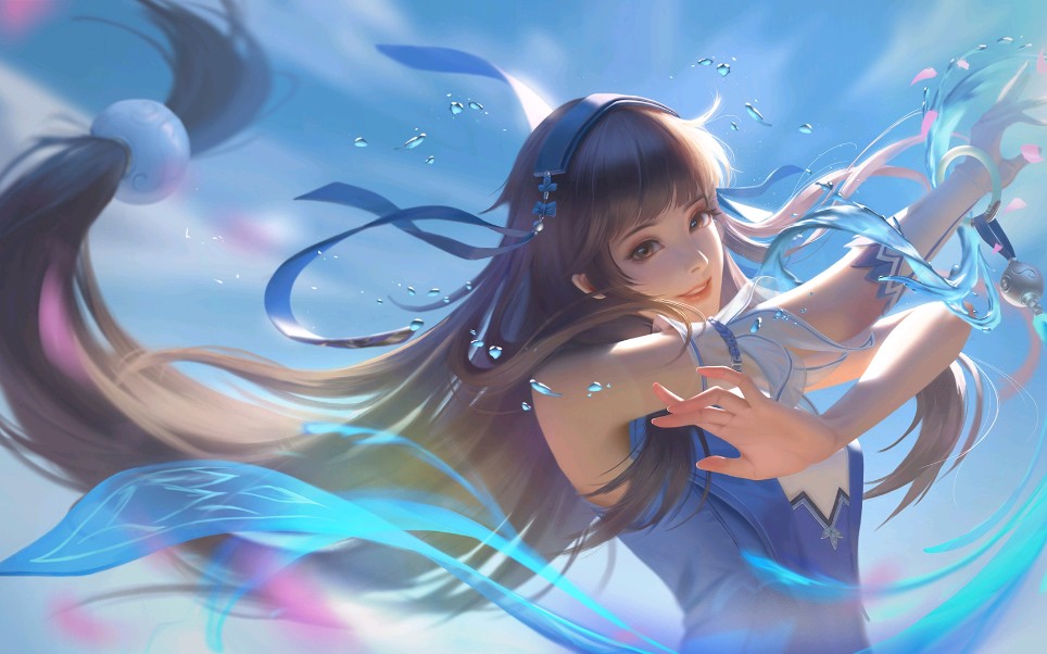 喜欢玩球的西施