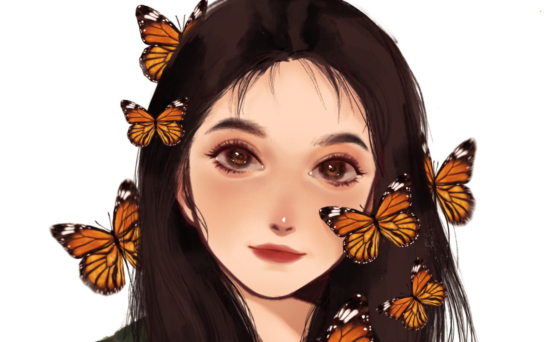 【procreate】画一个蝴蝶姑娘