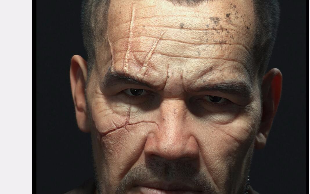 zbrush高模次世代人物男性人头