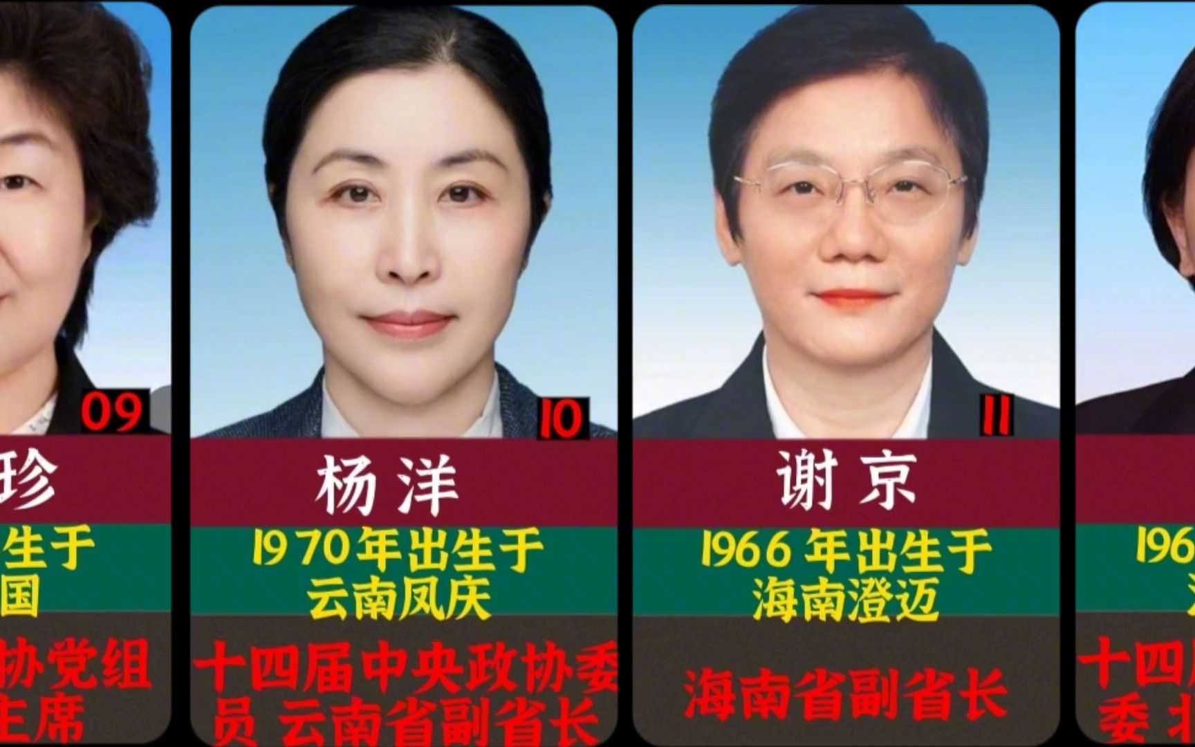 中国现任省部级女干部图片