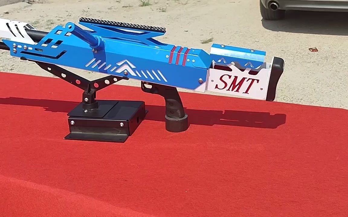 斯玛特游乐气炮枪厂家室外儿童游乐场设备实拍-赤焰蓝