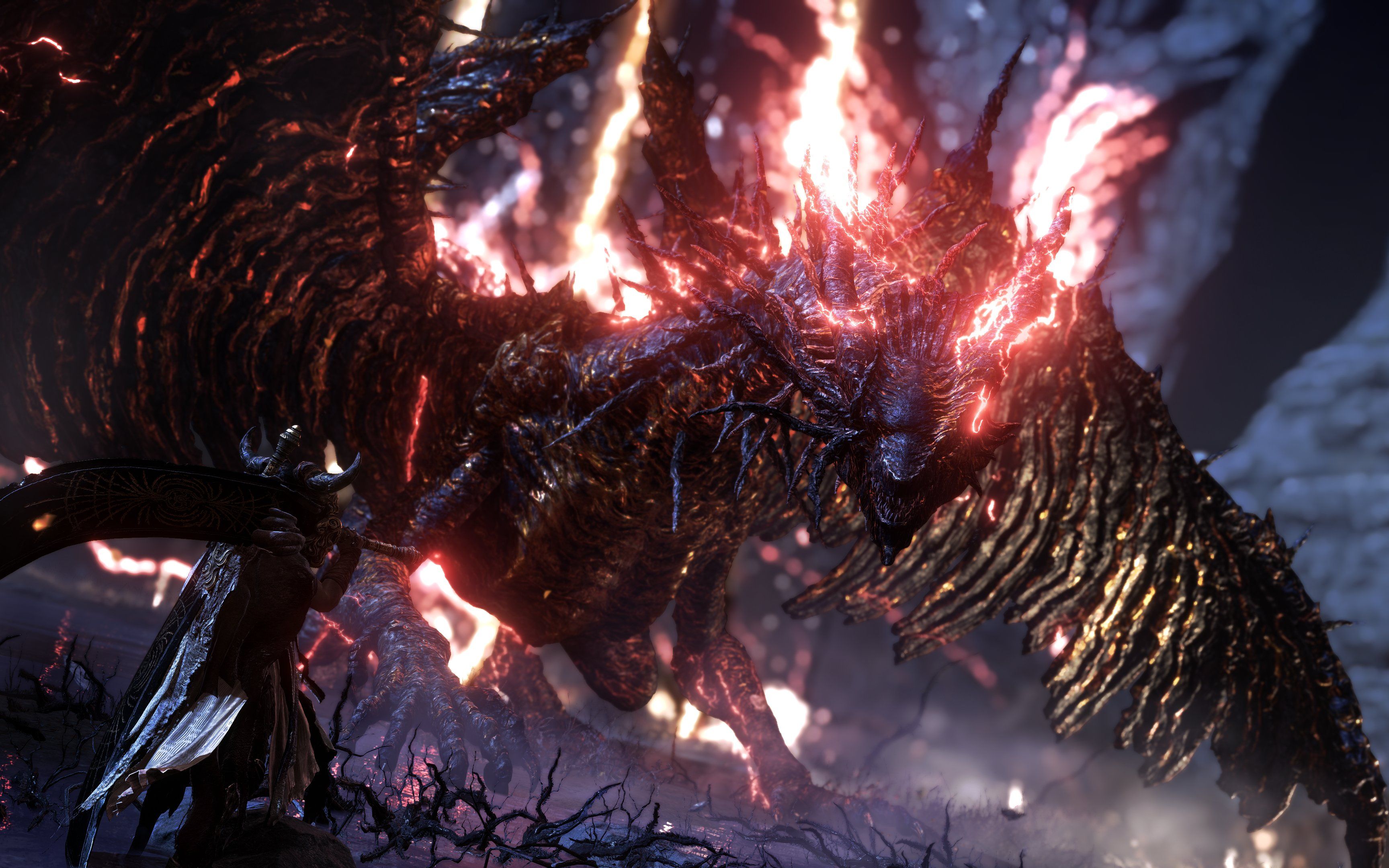 【elden ring】义手刀纯平砍无伤三周目死龙 弗尔桑克斯