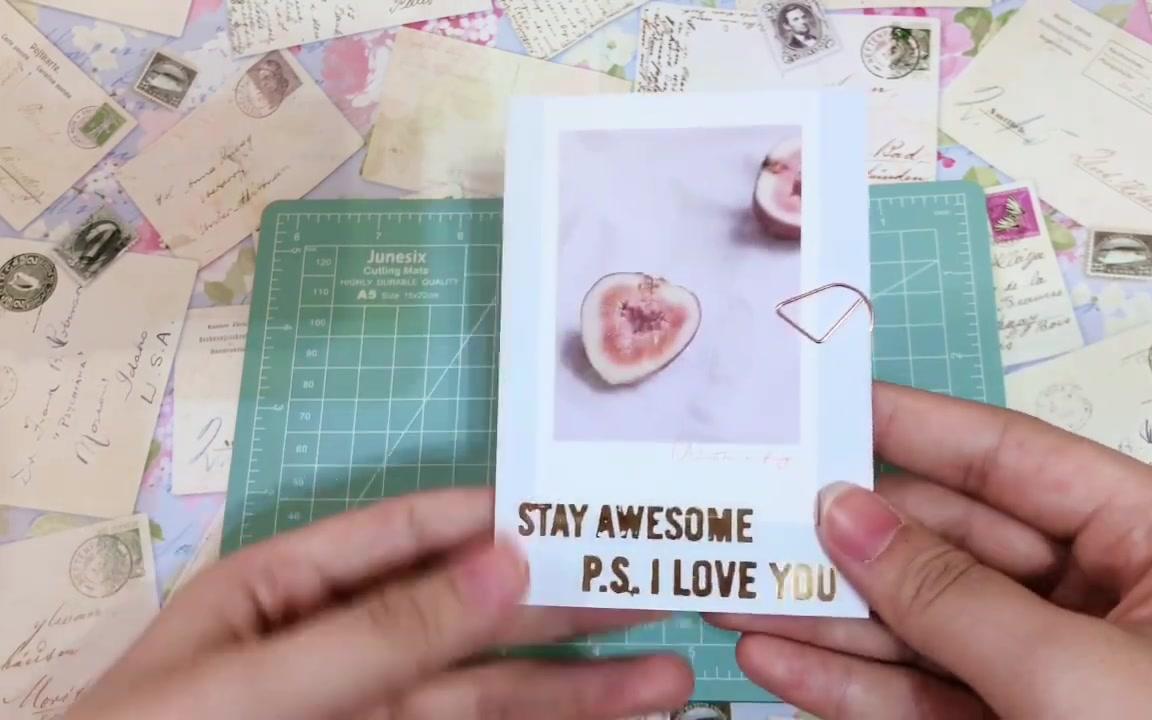 手帐教程分享用a4纸做一个迷你手账本拼