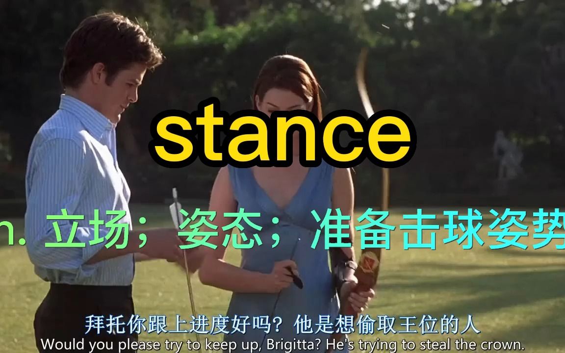 考研单词stance哔哩哔哩bilibili