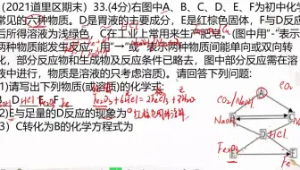 【2022中考化学】2021年道里区期末：未给出条件如何进行推断
