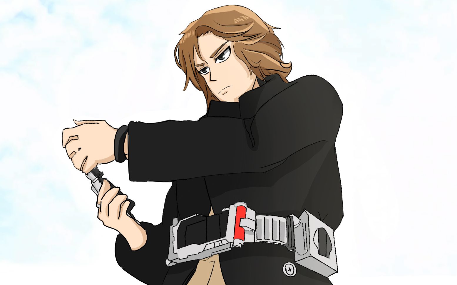 手绘到抽筋假面骑士faiz变身动画