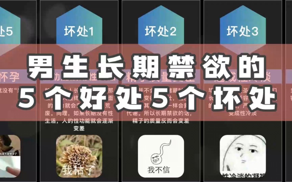 男生长期禁欲的5个好处5个坏处