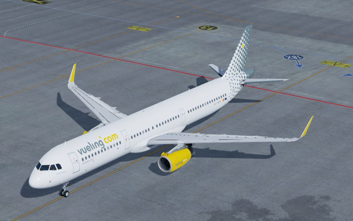 伏林航空a321-231sl扎实落地卡萨布兰卡