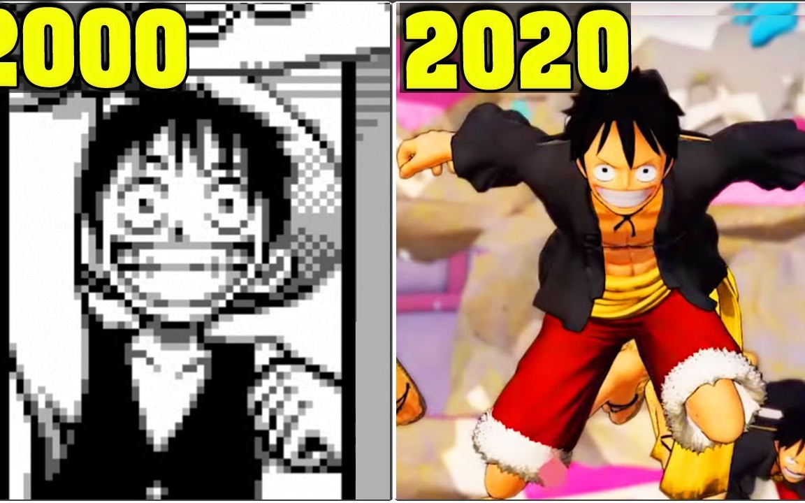 [图]任天堂の海贼王 進化の歴史 【2000-2020】【ONE PIECE 海賊無双4 Switch】