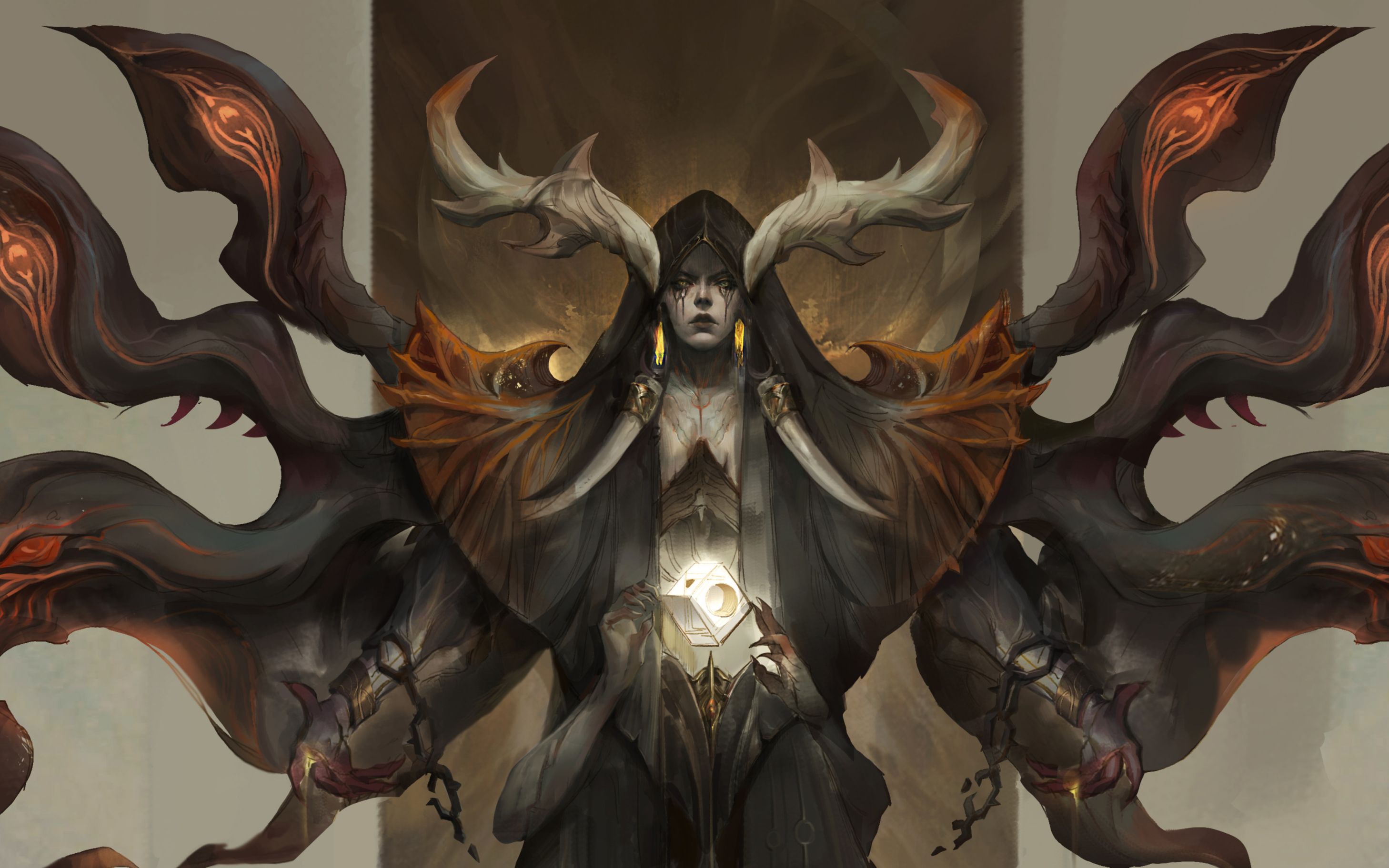 神秘神圣或野性鬼魅的氛围拿捏稳了,国人cg概念设计大触——yi