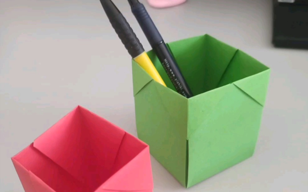 一张a4纸折收纳盒 #手工 #折纸 #收纳盒