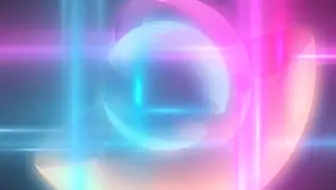 大屏素材v174 超唯美浪漫粉色紫色光效3D质感玻璃球旋转运动婚礼结婚 