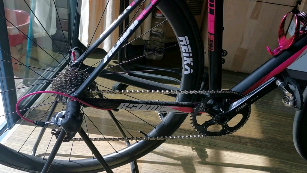 顺泰手变搭配force后拨trw飞轮调整完成变速视频