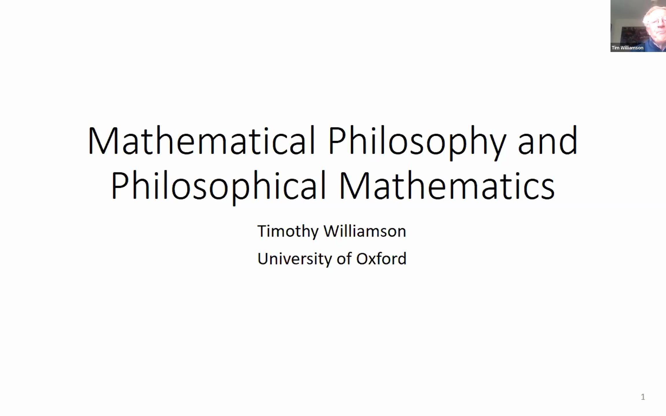 ＂Mathematical Philosophy & Philosophical Mathematics＂ by Williamson (MathPhil20)哔哩哔哩bilibili