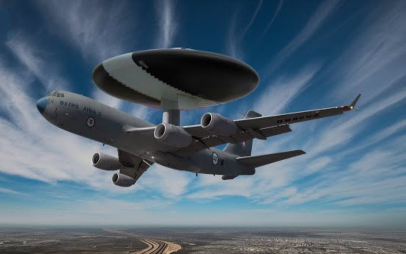 北约的空中指挥所:波音e-3预警机.