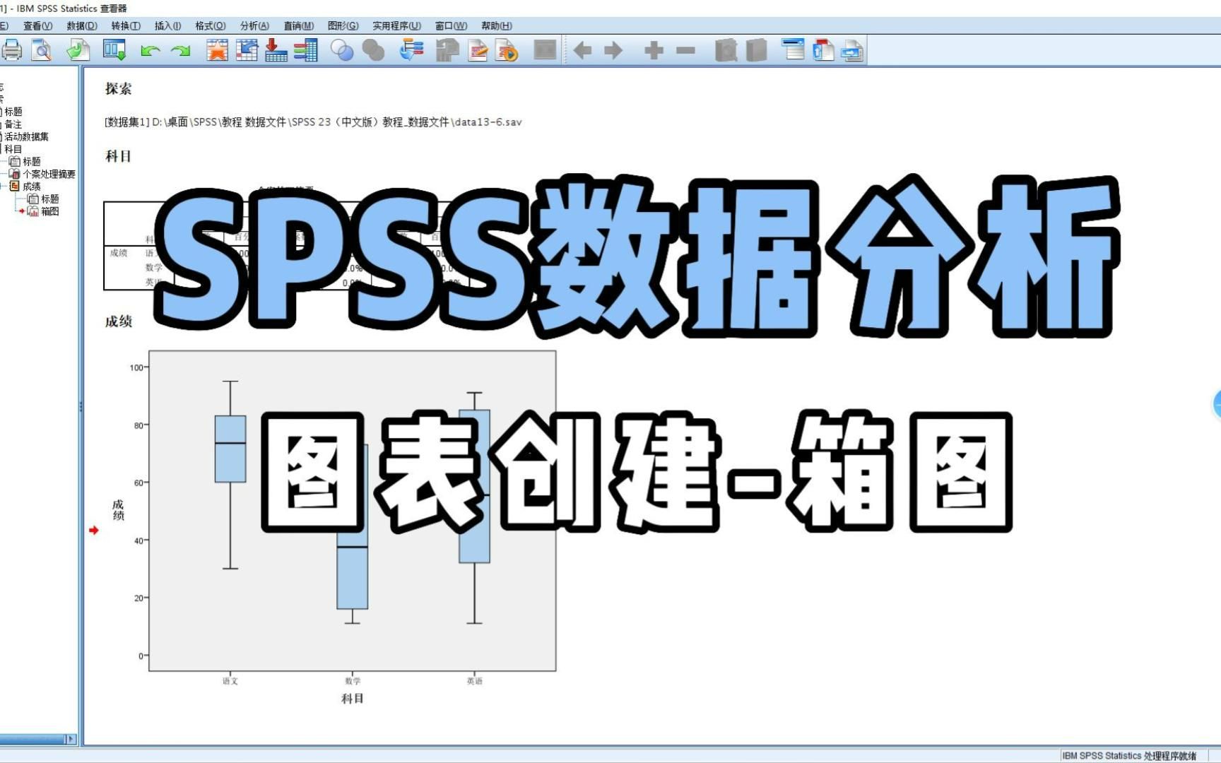 SPSS数据分析:图表创建箱图哔哩哔哩bilibili