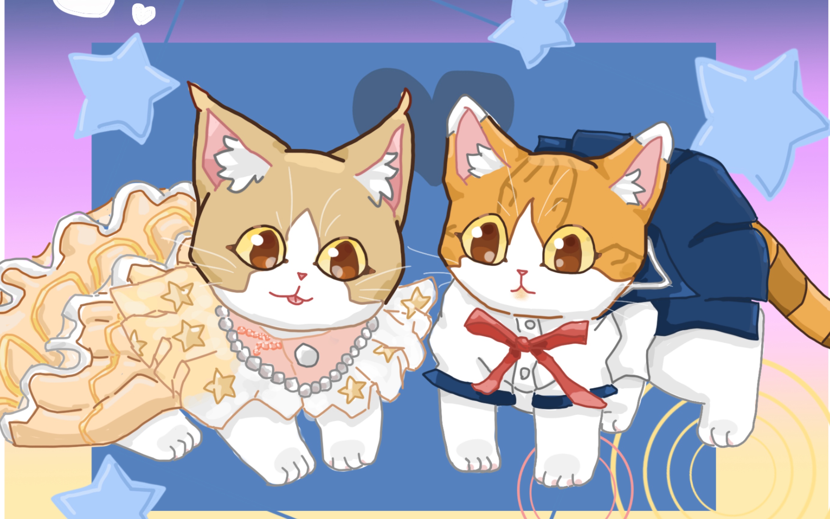 【花花与三猫x喵来啦】当川猪和沪猪女装同框