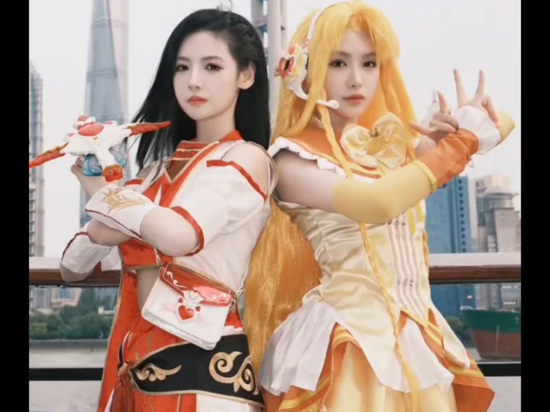 魔箭公主凯美丽和魔仙小蓝见面啦!