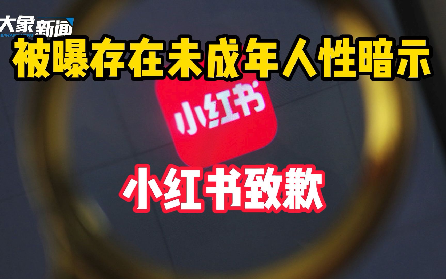 被曝存在未成年人性暗示,小红书致歉:将启动新一轮未成年治理专项哔哩哔哩bilibili