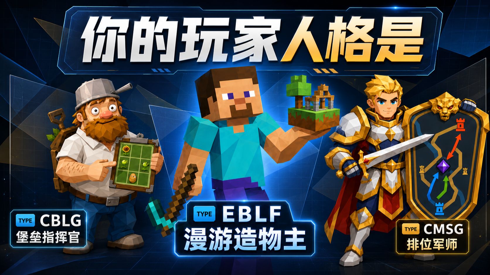 我做了个游戏玩家人格测试，结果全B站都破防了【B站AI创造公开赛】