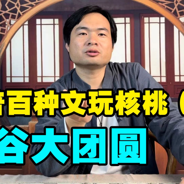 科普百种文玩核桃之平谷大团圆，纹路浅上色快_哔哩哔哩_bilibili