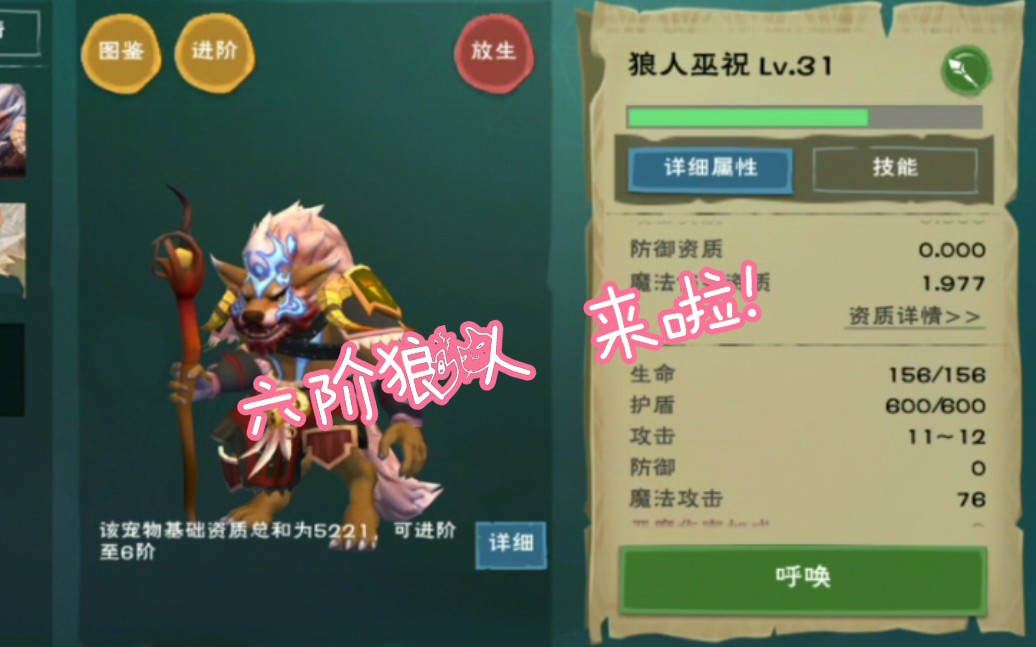 创造与魔法六阶狼人来啦